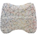 Geometric Pattern Abstract Shape Velour Head Support Cushion View2