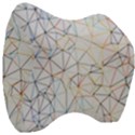 Geometric Pattern Abstract Shape Velour Head Support Cushion View3