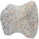 Geometric Pattern Abstract Shape Velour Head Support Cushion View4