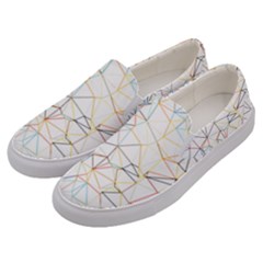 Geometric Pattern Abstract Shape Men s Canvas Slip Ons by Mariart