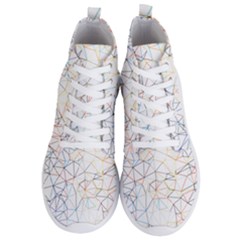 Geometric Pattern Abstract Shape Men s Lightweight High Top Sneakers