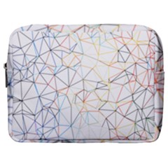 Geometric Pattern Abstract Shape Make Up Pouch (large)