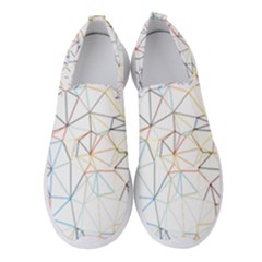 Geometric Pattern Abstract Shape Women s Slip On Sneakers