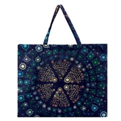 Design Background Modern Zipper Large Tote Bag by Mariart