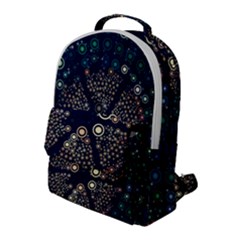 Design Background Modern Flap Pocket Backpack (large)