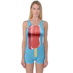 Ice Cream One Piece Boyleg Swimsuit by Mariart