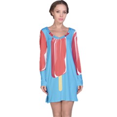 Ice Cream Long Sleeve Nightdress by Mariart