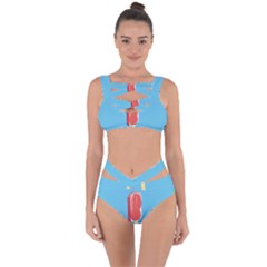 Ice Cream Bandaged Up Bikini Set  by Mariart