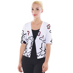 Illustration Vector Skull Cropped Button Cardigan by Mariart