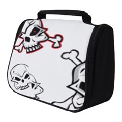 Illustration Vector Skull Full Print Travel Pouch (small)