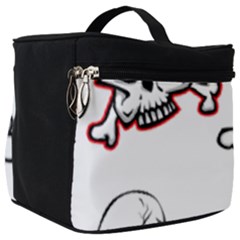 Illustration Vector Skull Make Up Travel Bag (big) by Mariart