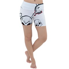 Illustration Vector Skull Lightweight Velour Yoga Shorts