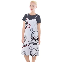 Illustration Vector Skull Camis Fishtail Dress