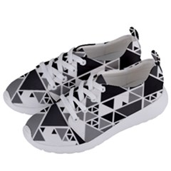 Gray Triangle Puzzle Women s Lightweight Sports Shoes