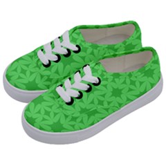 Green Magenta Wallpaper Seamless Pattern Kids  Classic Low Top Sneakers by Mariart