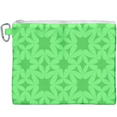 Green Magenta Wallpaper Seamless Pattern Canvas Cosmetic Bag (xxxl)