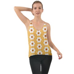 Hexagon Honeycomb Chiffon Cami