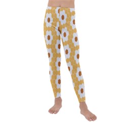 Hexagon Honeycomb Kids  Lightweight Velour Leggings