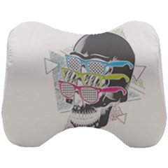 Illustration Skull Rainbow Head Support Cushion