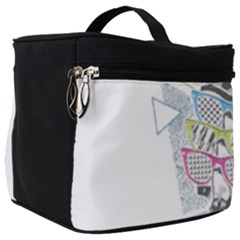 Illustration Skull Rainbow Make Up Travel Bag (big) by Mariart