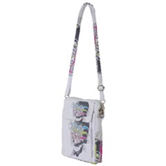 Illustration Skull Rainbow Multi Function Travel Bag