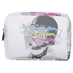 Illustration Skull Rainbow Make Up Pouch (medium)