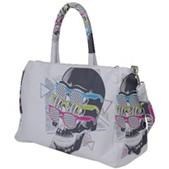 Illustration Skull Rainbow Duffel Travel Bag