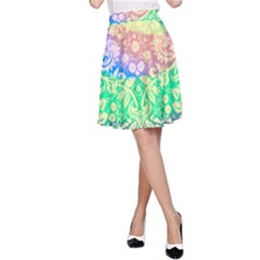 Hippie Fabric Background Tie Dye A-line Skirt by Mariart