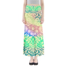 Hippie Fabric Background Tie Dye Full Length Maxi Skirt by Mariart