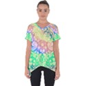 Hippie Fabric Background Tie Dye Cut Out Side Drop Tee View1