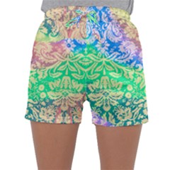 Hippie Fabric Background Tie Dye Sleepwear Shorts