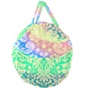 Hippie Fabric Background Tie Dye Giant Round Zipper Tote View1