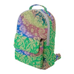 Hippie Fabric Background Tie Dye Flap Pocket Backpack (large) by Mariart