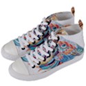 Goat Sheep Ethnic Women s Mid-Top Canvas Sneakers View2