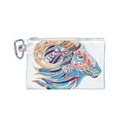 Goat Sheep Ethnic Canvas Cosmetic Bag (small)