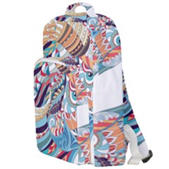 Goat Sheep Ethnic Double Compartment Backpack by Mariart