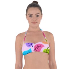 Leaves Background Beautiful Halter Bandeau Bikini Top by Mariart