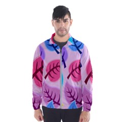 Leaves Background Beautiful Windbreaker (men) by Mariart