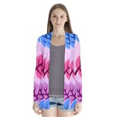 Leaves Background Beautiful Drape Collar Cardigan by Mariart