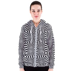 Line Stripe Pattern Women s Zipper Hoodie by Mariart