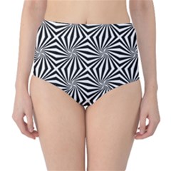 Line Stripe Pattern Classic High-waist Bikini Bottoms by Mariart