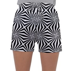 Line Stripe Pattern Sleepwear Shorts by Mariart