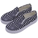 Line Stripe Pattern Kids  Canvas Slip Ons View2