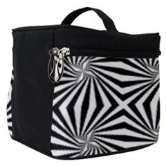 Line Stripe Pattern Make Up Travel Bag (small) by Mariart