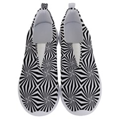 Line Stripe Pattern No Lace Lightweight Shoes