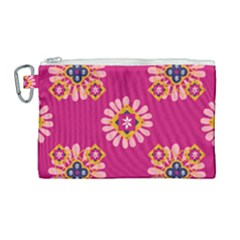 Morroco Tile Traditional Canvas Cosmetic Bag (large)