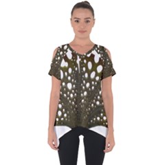 Leaf Tree Cut Out Side Drop Tee by Mariart