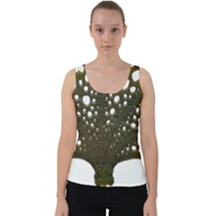 Leaf Tree Velvet Tank Top