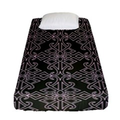 Line Geometry Fitted Sheet (single Size) by Mariart