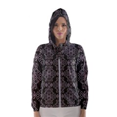 Line Geometry Hooded Windbreaker (women) by Mariart